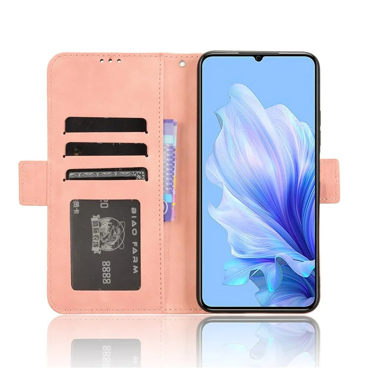 For Oukitel C50 Leather Case Phone Wallet Cover with Multiple Card Slots