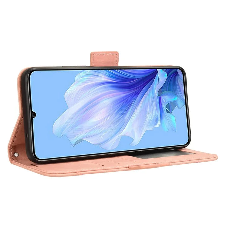For Oukitel C50 Leather Case Phone Wallet Cover with Multiple Card Slots