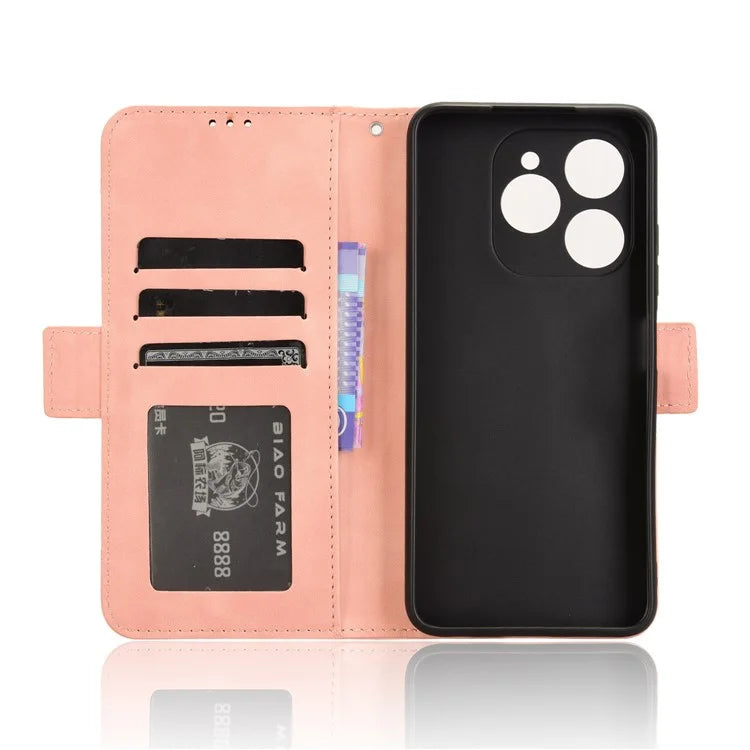 For Oukitel C50 Leather Case Phone Wallet Cover with Multiple Card Slots