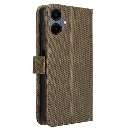 For Samsung Galaxy A06 Case PU Leather Diamond Texture Wallet Phone Cover