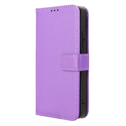 For Samsung Galaxy A06 Case PU Leather Diamond Texture Wallet Phone Cover