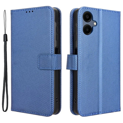 For Samsung Galaxy A06 Case PU Leather Diamond Texture Wallet Phone Cover