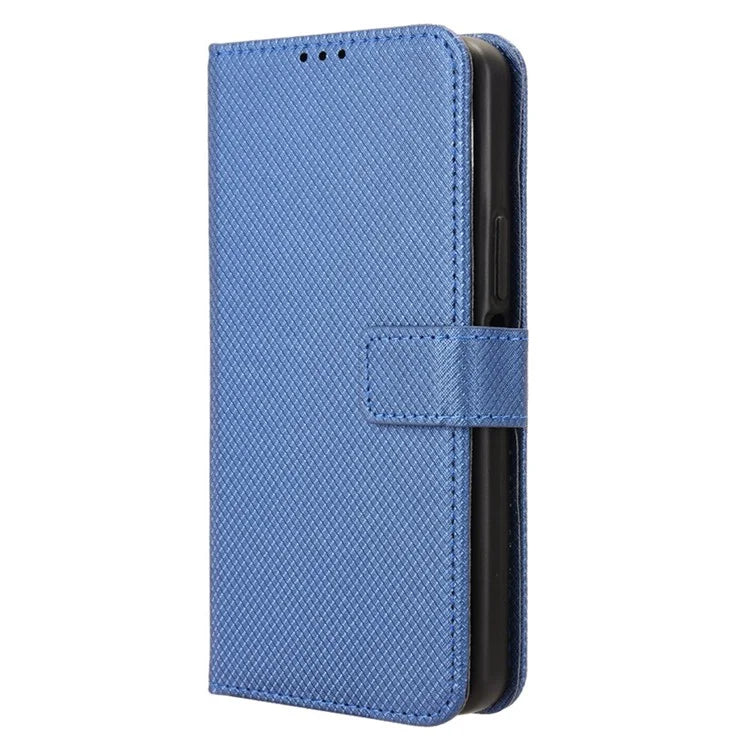 For Samsung Galaxy A06 Case PU Leather Diamond Texture Wallet Phone Cover