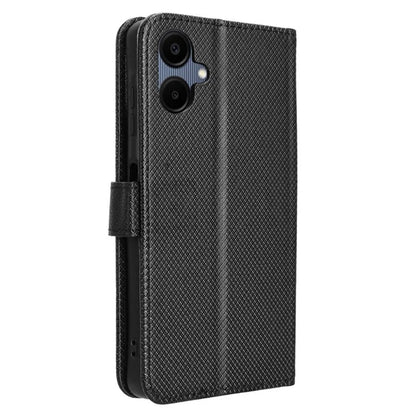 For Samsung Galaxy A06 Case PU Leather Diamond Texture Wallet Phone Cover
