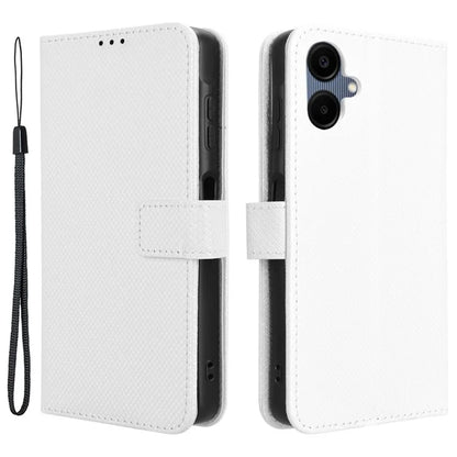 For Samsung Galaxy A06 Case PU Leather Diamond Texture Wallet Phone Cover