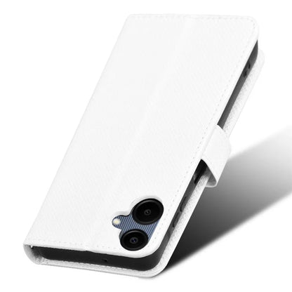 For Samsung Galaxy A06 Case PU Leather Diamond Texture Wallet Phone Cover