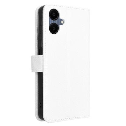 For Samsung Galaxy A06 Case PU Leather Diamond Texture Wallet Phone Cover