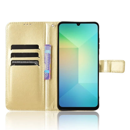 For Samsung Galaxy A06 Case Crazy Horse Texture PU Leather Phone Wallet Cover