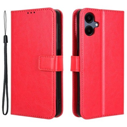 For Samsung Galaxy A06 Case Crazy Horse Texture PU Leather Phone Wallet Cover