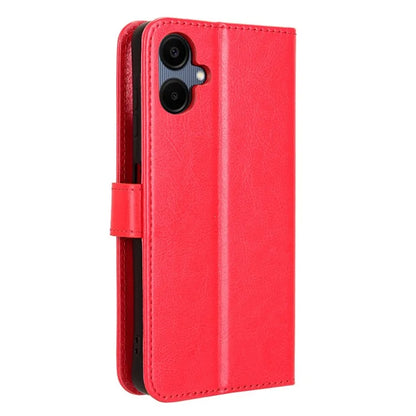 For Samsung Galaxy A06 Case Crazy Horse Texture PU Leather Phone Wallet Cover