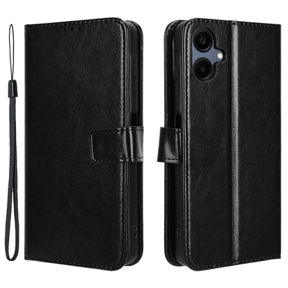 For Samsung Galaxy A06 Case Crazy Horse Texture PU Leather Phone Wallet Cover