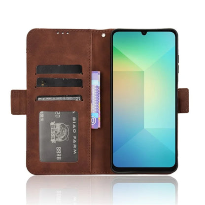 For Samsung Galaxy A06 Leather Case Phone Wallet Cover with Multiple Card Slots