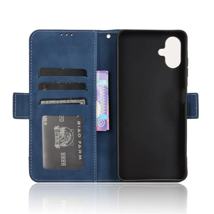 For Samsung Galaxy A06 Leather Case Phone Wallet Cover with Multiple Card Slots
