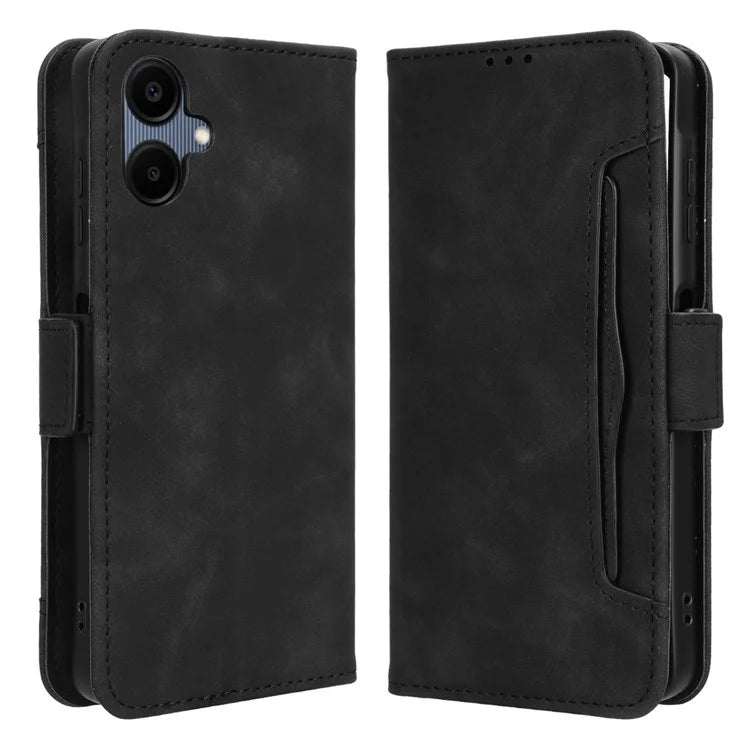 For Samsung Galaxy A06 Leather Case Phone Wallet Cover with Multiple Card Slots