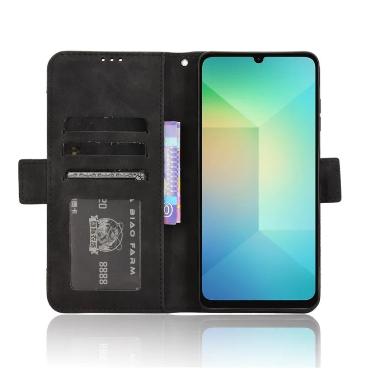 For Samsung Galaxy A06 Leather Case Phone Wallet Cover with Multiple Card Slots