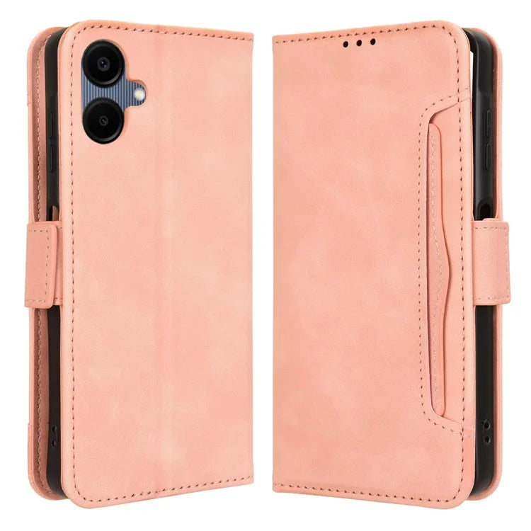 For Samsung Galaxy A06 Leather Case Phone Wallet Cover with Multiple Card Slots