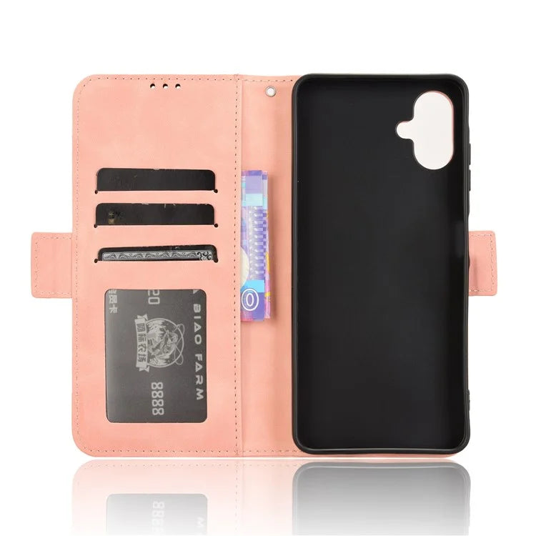 For Samsung Galaxy A06 Leather Case Phone Wallet Cover with Multiple Card Slots