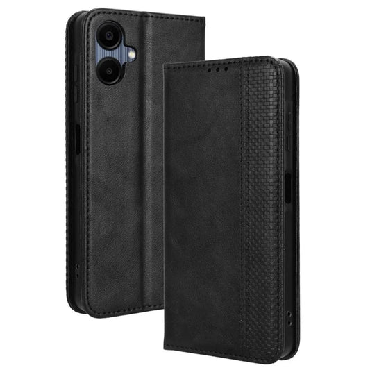 For Samsung Galaxy A06 Leather Case Wallet Stand Retro Texture Phone Cover