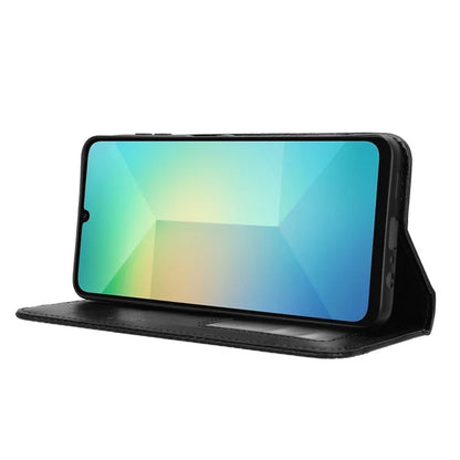 For Samsung Galaxy A06 Leather Case Wallet Stand Retro Texture Phone Cover