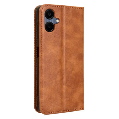 For Samsung Galaxy A06 Leather Case Wallet Stand Retro Texture Phone Cover