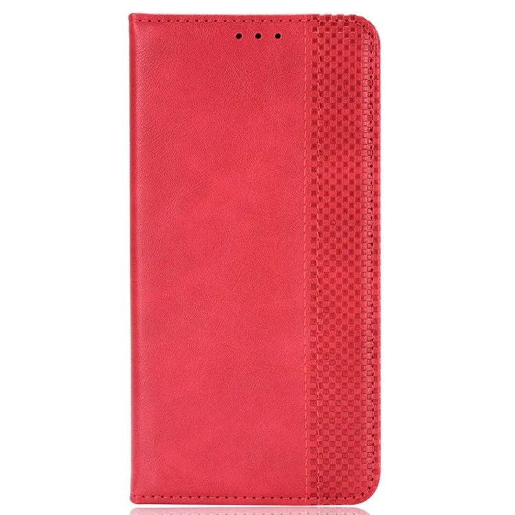 For Samsung Galaxy A06 Leather Case Wallet Stand Retro Texture Phone Cover