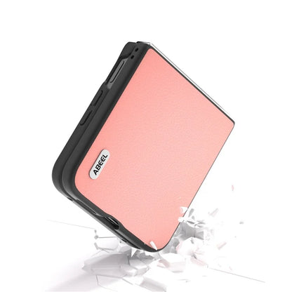 ABEEL For Xiaomi Mix Flip 5G Case Anti-Scratch Genuine Cow Leather Back Phone Cover