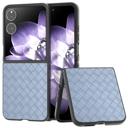 For Xiaomi Mix Flip 5G Case Woven Texture PU Leather Coated PC Mobile Phone Cover