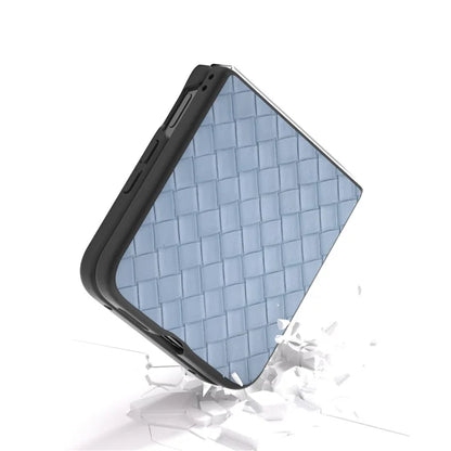 For Xiaomi Mix Flip 5G Case Woven Texture PU Leather Coated PC Mobile Phone Cover