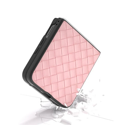 For Xiaomi Mix Flip 5G Case Woven Texture PU Leather Coated PC Mobile Phone Cover