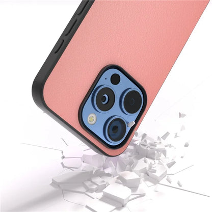 ABEEL For iPhone 16 Pro Max Case Anti-Scratch Genuine Cow Leather Back Phone Cover