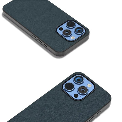 ABEEL For iPhone 16 Pro Max Case Anti-Scratch Genuine Cow Leather Back Phone Cover