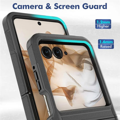 For Motorola Razr 50 5G Case 2-in-1 PC+TPU Shockproof Phone Cover