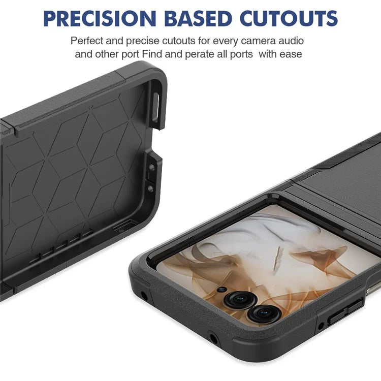 For Motorola Razr 50 5G Case 2-in-1 PC+TPU Shockproof Phone Cover