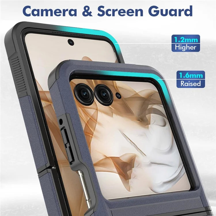 For Motorola Razr 50 5G Case 2-in-1 PC+TPU Shockproof Phone Cover