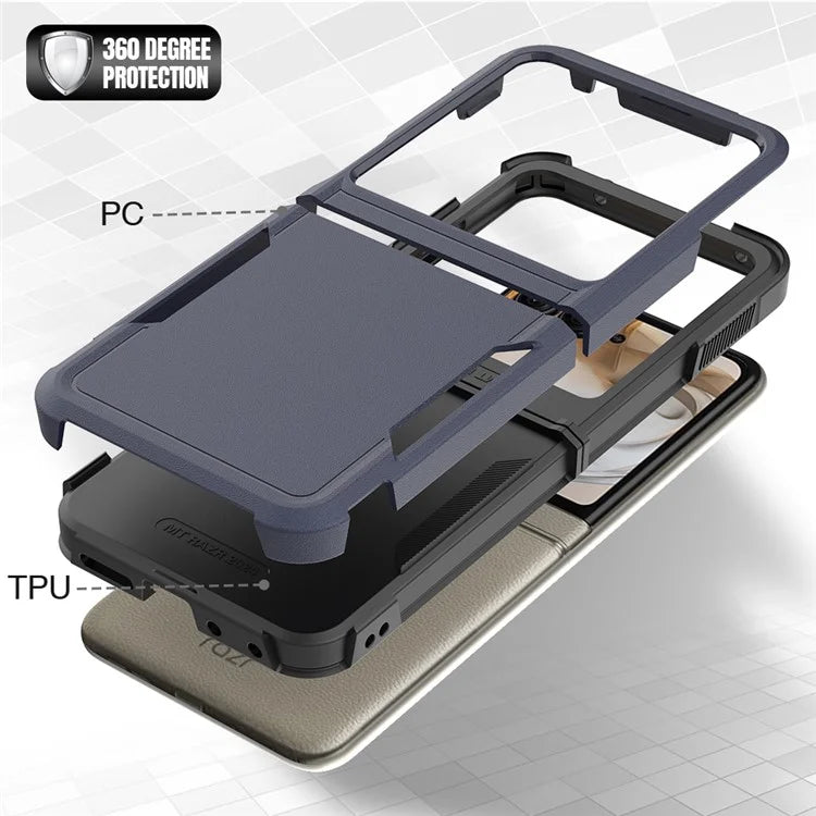 For Motorola Razr 50 5G Case 2-in-1 PC+TPU Shockproof Phone Cover