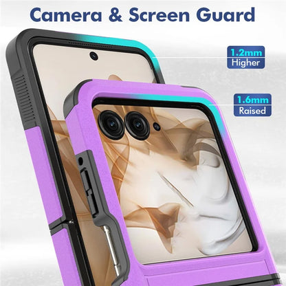 For Motorola Razr 50 5G Case 2-in-1 PC+TPU Shockproof Phone Cover