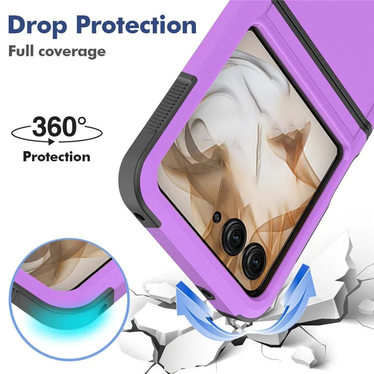 For Motorola Razr 50 5G Case 2-in-1 PC+TPU Shockproof Phone Cover