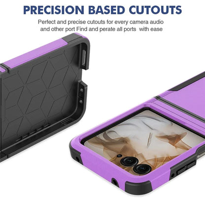 For Motorola Razr 50 5G Case 2-in-1 PC+TPU Shockproof Phone Cover