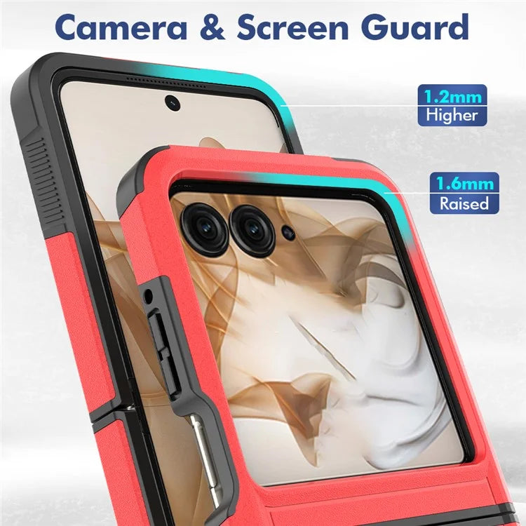 For Motorola Razr 50 5G Case 2-in-1 PC+TPU Shockproof Phone Cover