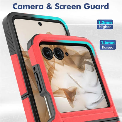 For Motorola Razr 50 5G Case 2-in-1 PC+TPU Shockproof Phone Cover