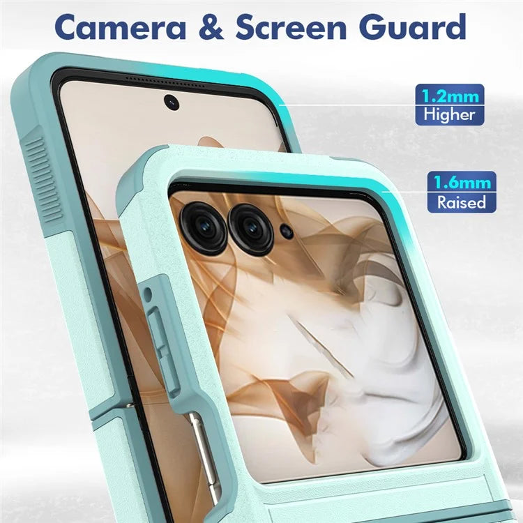 For Motorola Razr 50 5G Case 2-in-1 PC+TPU Shockproof Phone Cover