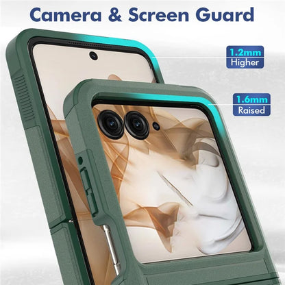 For Motorola Razr 50 5G Case 2-in-1 PC+TPU Shockproof Phone Cover