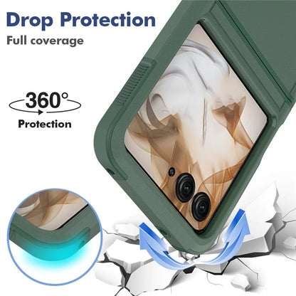 For Motorola Razr 50 5G Case 2-in-1 PC+TPU Shockproof Phone Cover