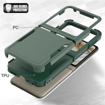For Motorola Razr 50 5G Case 2-in-1 PC+TPU Shockproof Phone Cover