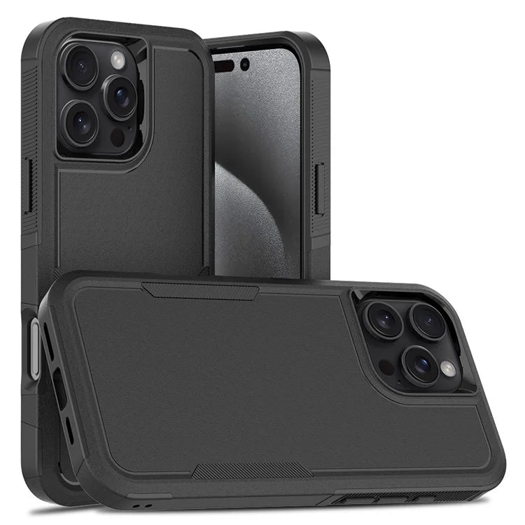 For iPhone 16 Pro Max Case 2-in-1 PC+TPU Shockproof Phone Cover