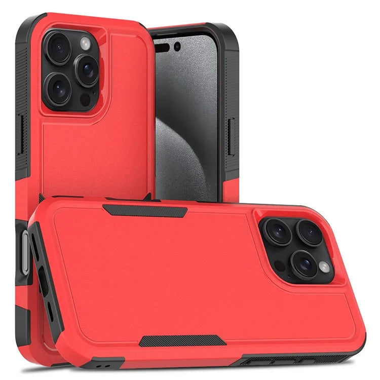 For iPhone 16 Pro Max Case 2-in-1 PC+TPU Shockproof Phone Cover