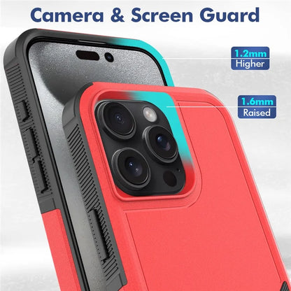 For iPhone 16 Pro Max Case 2-in-1 PC+TPU Shockproof Phone Cover