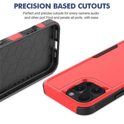 For iPhone 16 Pro Max Case 2-in-1 PC+TPU Shockproof Phone Cover