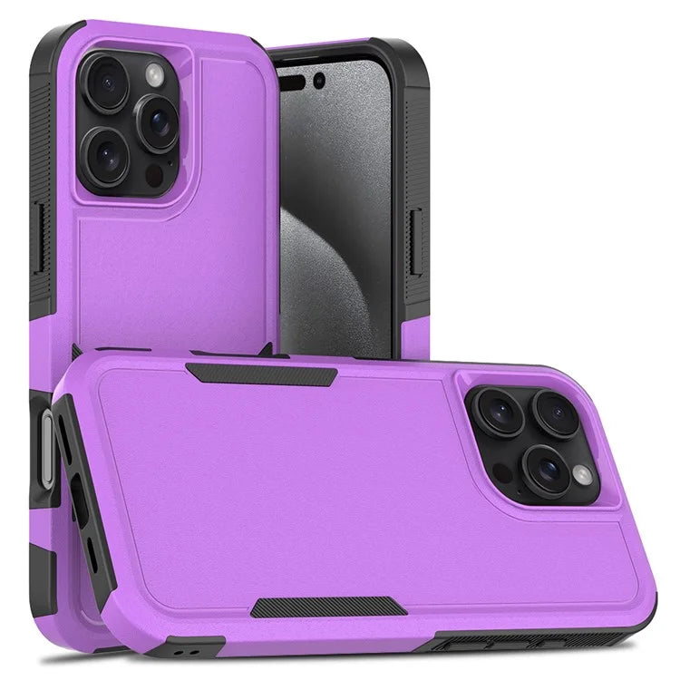 For iPhone 16 Pro Max Case 2-in-1 PC+TPU Shockproof Phone Cover