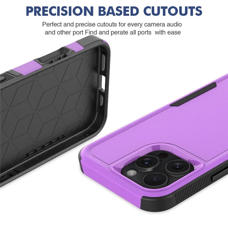 For iPhone 16 Pro Max Case 2-in-1 PC+TPU Shockproof Phone Cover